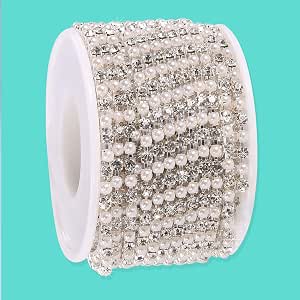 1 Yard Rhinestone Trim Chain – Sparkly Crystal Bling For DIY, Wedding Dresses & Costume Decor - View #6