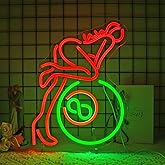 Whfobfe Billiard Lady Neon Sign Led Neon Light Neon Signs for Wall Decor USB Powered Led Neon Signs for Room Decoration Bar Decor Pool Table Accessories