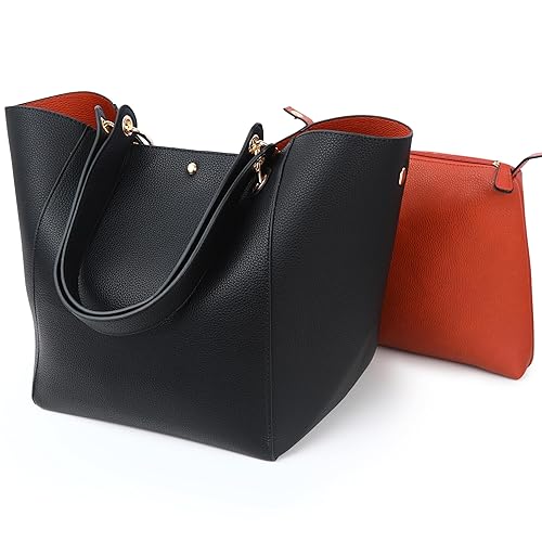 sqlp Tote Bag for Women Large Capacity Vegan Leather Work Hndbags