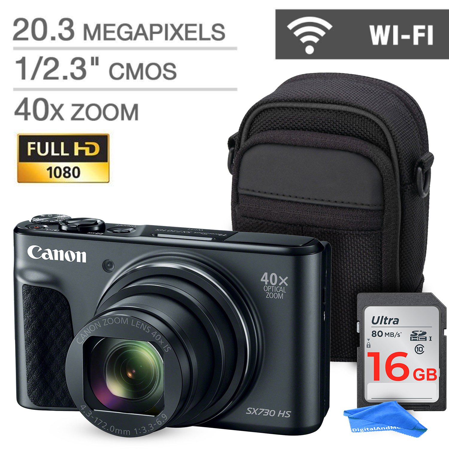 Canon PowerShot SX730 HS Digital Camera COMPLETE Kit The Connectors Book