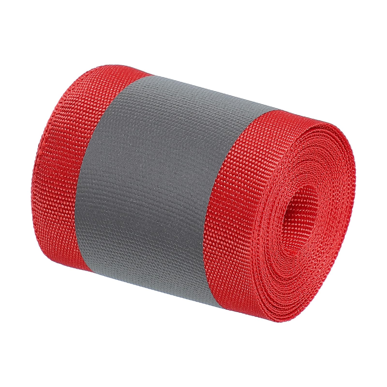 PATIKIL Reflective Tape Strip, 2" x 10FT High Visibility Reflective Strip Sew-on Reflective Tape DIY Safety Fabric Webbing for Bags Clothes Raincoats, Red