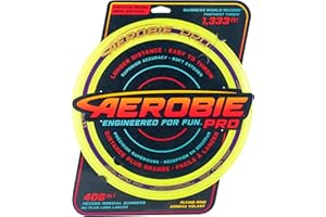 Aerobie Pro Ring Outdoor Flying Disc, 14 inches, Yellow