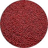 Pearl Beads, 4000 Pcs Craft Beads Loose Pearls 3mm Round Spacer Beads for Earring Bracelet Necklace Key Chains Jewelry DIY Craft Making,Decoration and Vase Filler(Red)