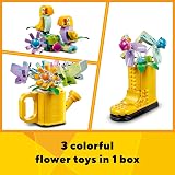 LEGO Creator 3in1 Flowers in Watering Can 31149 Birds Butterfly Toys view 3