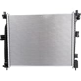 TRQ Radiator 1 Row | For 16-20 Dodge Durango 3.6L Heavy Duty Cooling 16-21 Jeep Grand Cherokee 3.6L Heavy Duty Cooling 22 WK