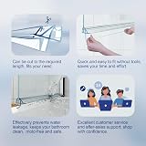 HNNHOME Shower Door Seal Strip for 4-6mm Glass, 11mm Gap, 870mm Length view 5