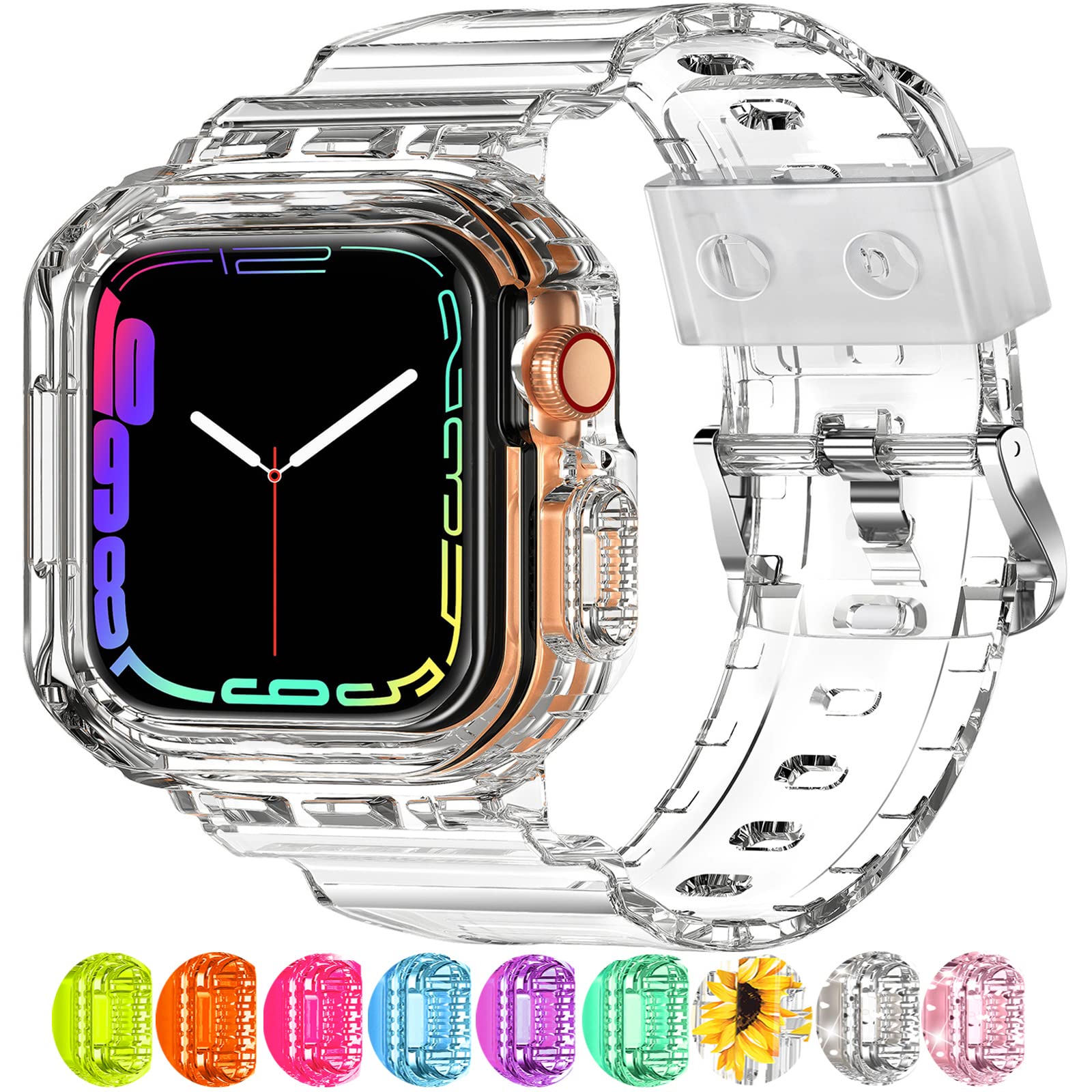 XYF Compatible for Crystal Clear Apple Watch