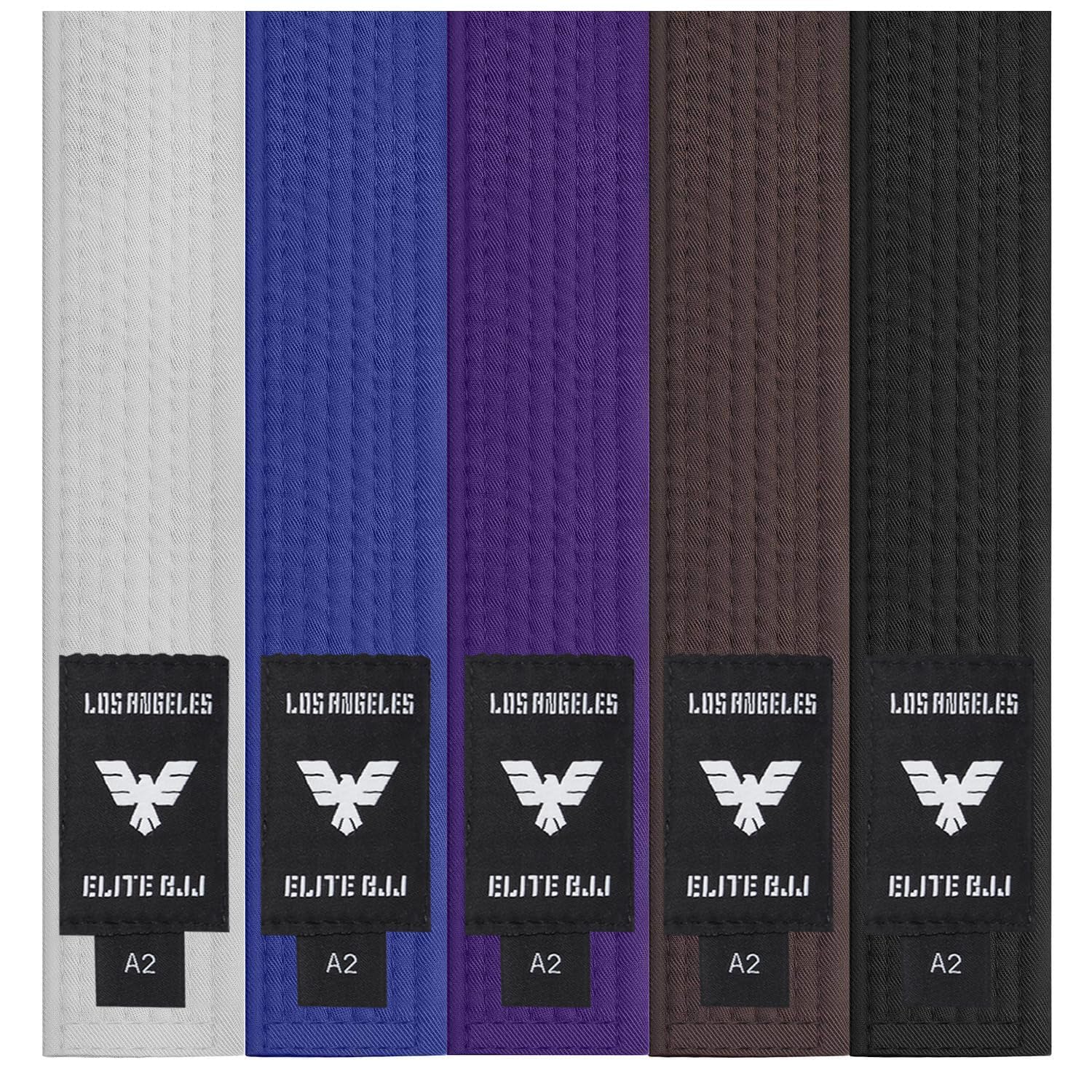 Photo 1 of Elite Sports Adults Brazilian Jiu Jitsu Belts for Men & Women,Cotton IBJJF Approved BJJ Belts with Ranking Stripes Sleeve Bar