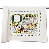 Catstudio Dish Towel, University of Oregon Ducks Hand Towel - Collegiate Kitchen Towels for Oregon Fans - Perfect Graduation Gift, Gift for Students, Parents and Alums