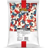 Candy Break Strawberry &amp; Blue Raspberry Gummy Rings Bulk Candy, 5 lb Bag, Sweet &amp; Chewy Ring Shaped Gummies, Party Size Share Bag for Kids &amp; Adults, Pack of 1