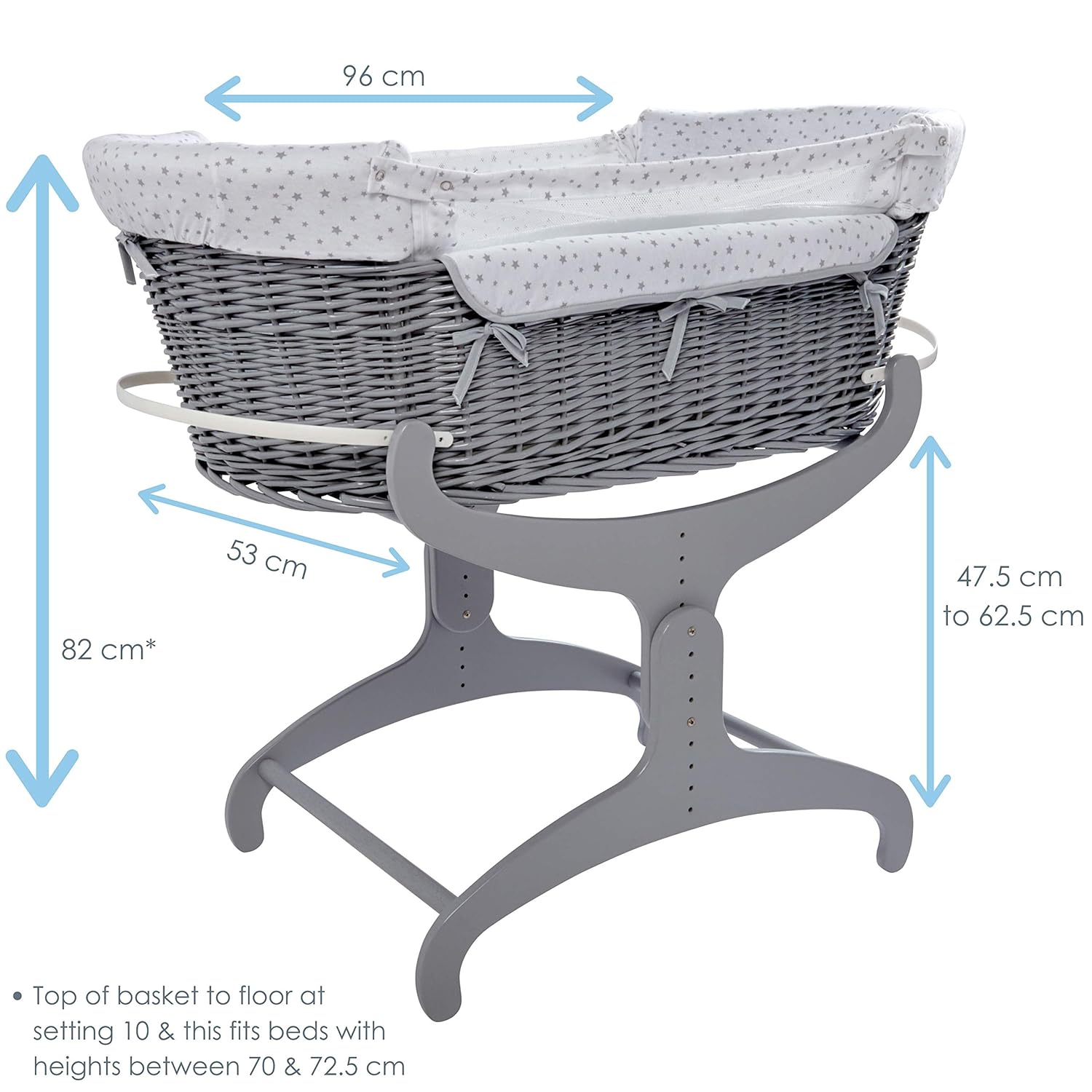 clair de lune folding crib