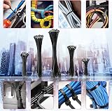 Yaluzibi Black Cable Ties 100 Pack 10 inch UV Resistant Heavy Duty Zip Ties view 7