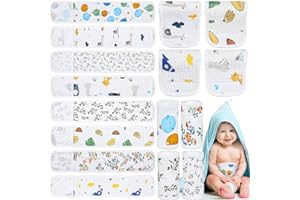 Vabean 8 Pcs Baby Infant Umbilical Cord Comfort Adjustable Cotton Belly Band for Protection, Baby Gifts for 0 To12 Months (Lovely)