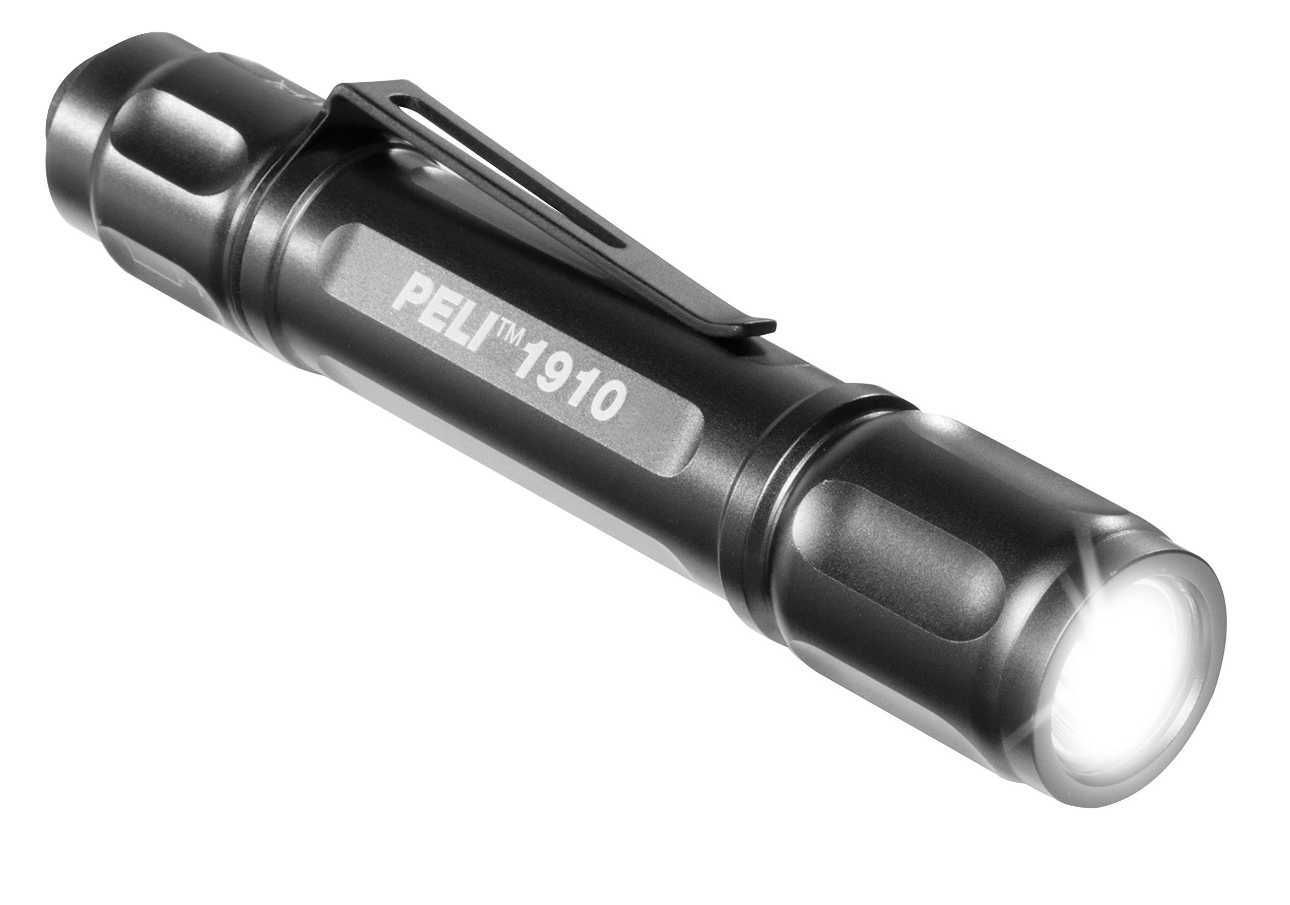 PELI 1910: Compact Handheld LED Torch for Outdoor and Maintenance Purposes, High Quality for Industry, Mechanics, Speleologists, IPX7 Waterproof, 106 Lumens, Colour: Black
