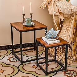 Vipush Nesting Tables Coffee Table Set of 2 - End