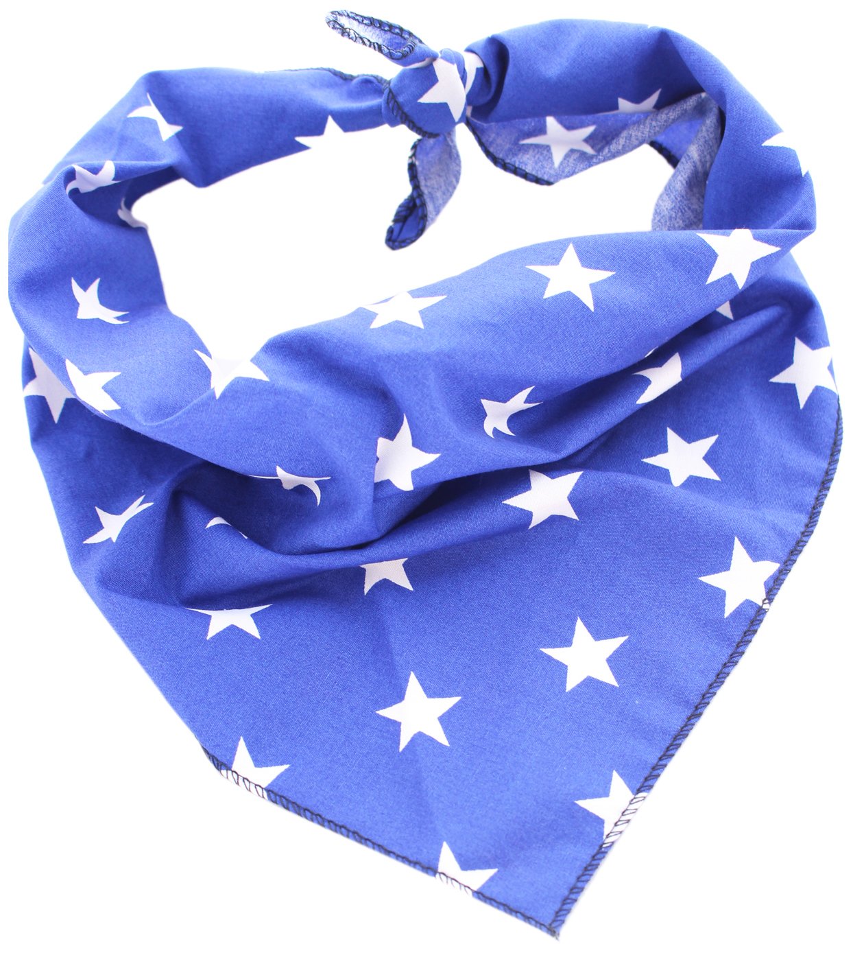 Pet Pooch Boutique Star Bandana for Dog, Medium/Large, Blue