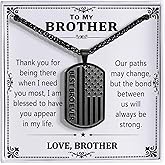 HEYOLL Christmas Anniversary Birthday Gifts for Men Boys, American Flag Dog Tag Pendant Necklace 24Inch Gifts for Son Husband Grandson Boyfriend Brother Dad Grandpa