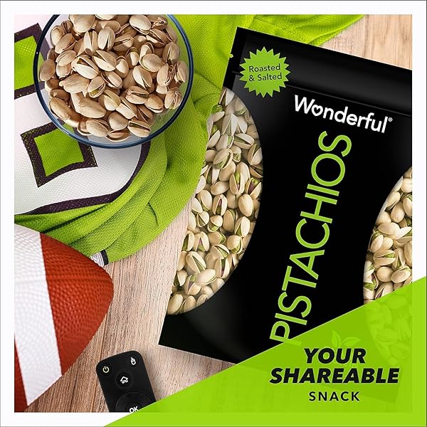 WONDERFUL PISTACHIOS IN SHELL, ROASTED & SALTED NUTS, 48 OUNCE RESEALABLE BAG, SHELLED PROTEIN SNACKS, BULK SNACKS, HEALTHY SNACKS FOR ADULTS
