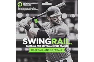 SWINGRAIL Baseball/Softball Swing Trainer Aid - Equipment for Batting and Hitting