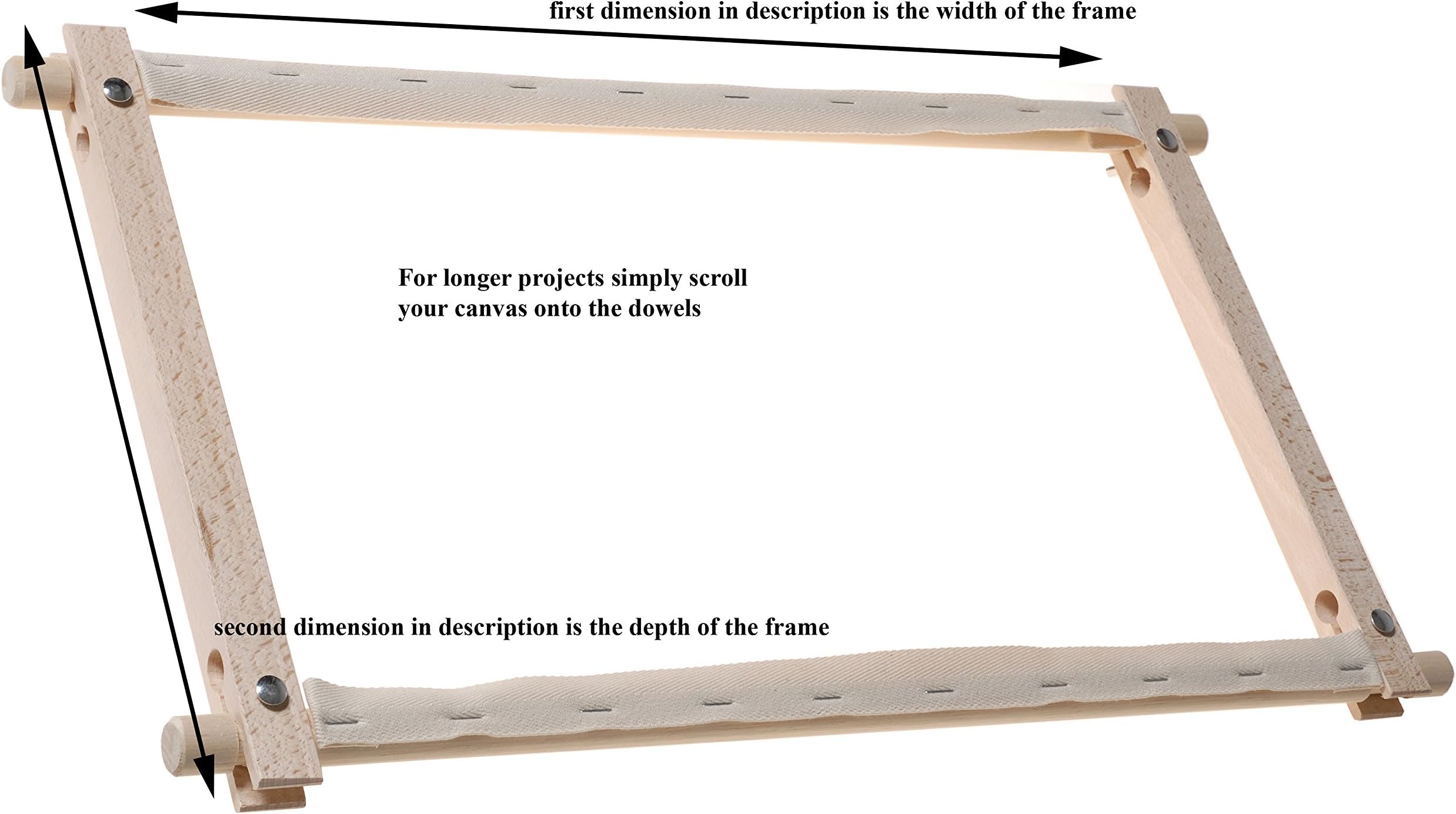 Elbesee76 x 30 cm Rotating Frame 30" x 12", Wood, Brown, 86 x 31 x 3.5 cm