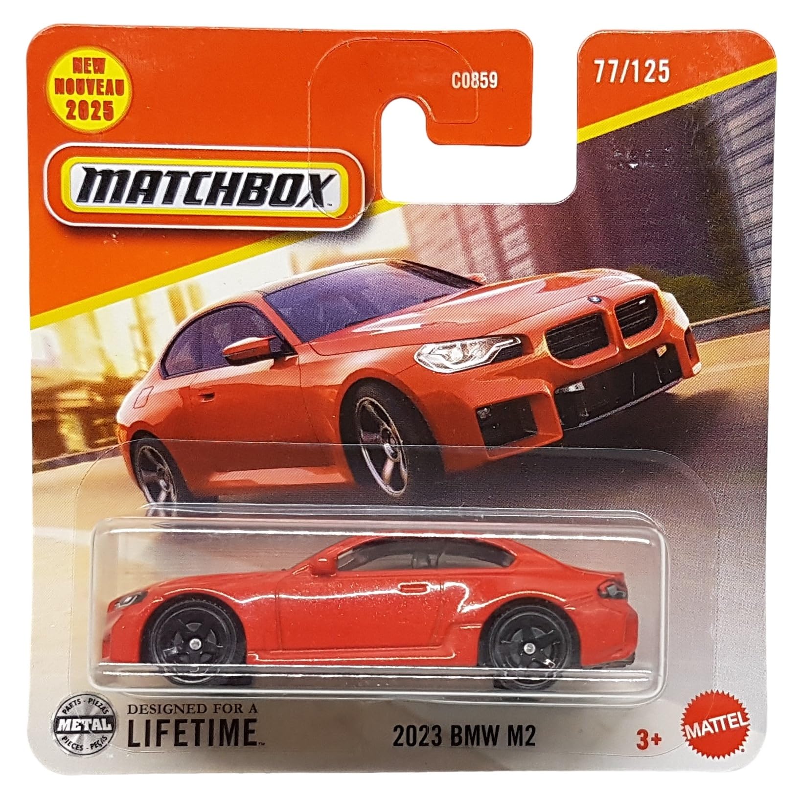 Matchbox - 2023 BMW M2 - MBX City 77/125 - JBR10 - Short Card - Red Metallic - Superfast Lesney - Mattel 2025-1:64