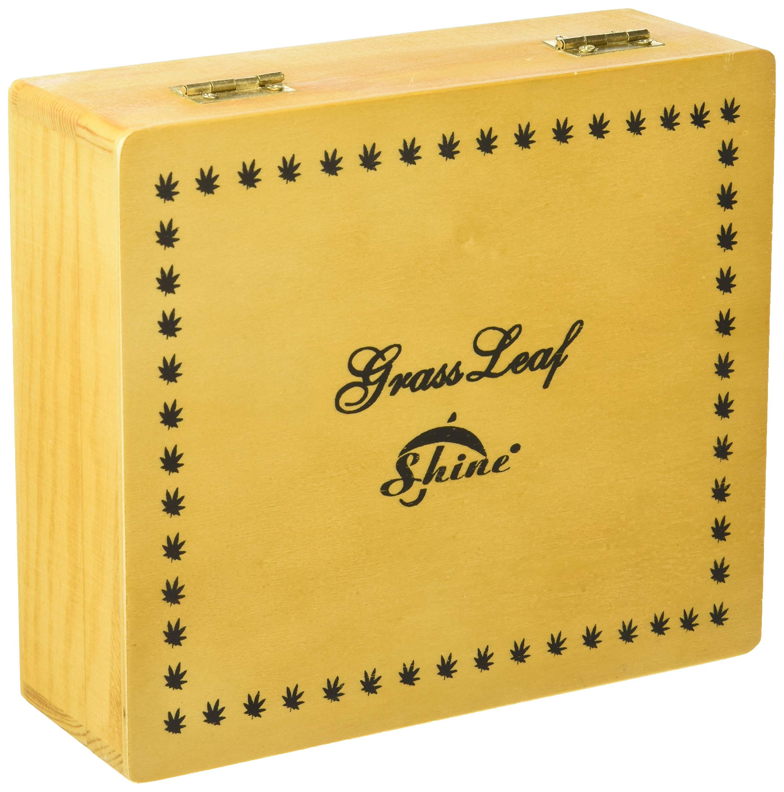 Shine Rolling King Wooden Box Large, Brown, 16 x 14.8 x 12.8 cm; 540 Grams