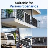 ECO-WORTHY 260W Flexible Solar Panel 12V Waterproof for RV Boat Caravan view 3