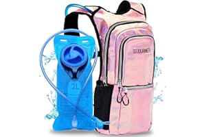 SOJOURNER BAGS Sojourner Hydration Pack, Hydration Backpack - Water Backpack with 2l Hydration Bladder, Festival Essential - Rave Hydration Pack Hydropack Hydro for Hiking, Running, Biking, Festival Gear