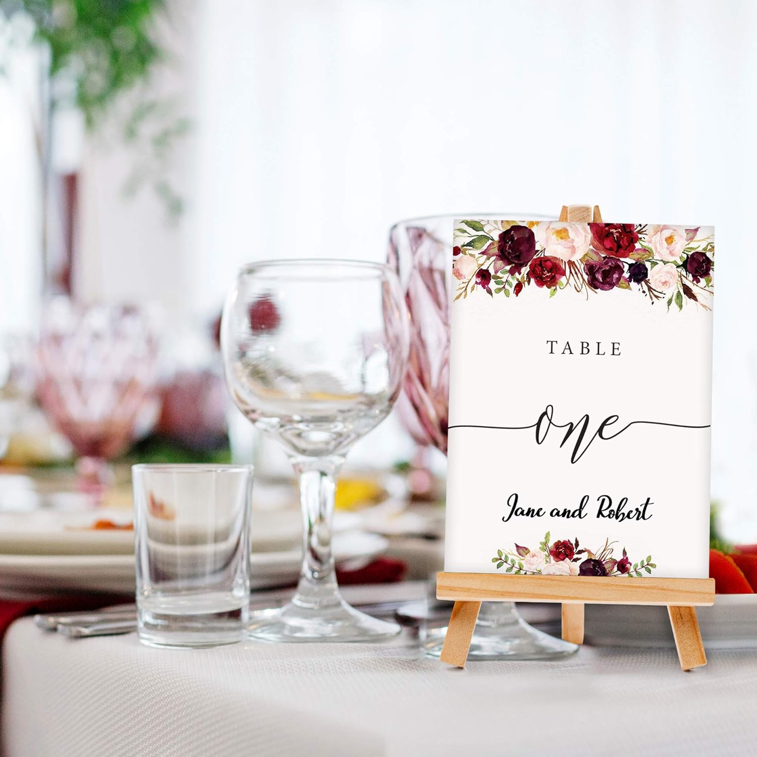 20x Mini Wooden Easel Table Wedding Decor Picture Name Card Holder Display Stand eBay