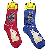 Foozys Unisex Crew Socks | Canine/Dog Collection | Scottie
