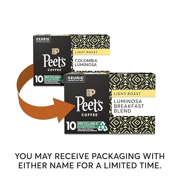 PEET’S COFFEE K-CUP PACK COLOMBIA LUMINOSA, 10CT