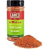 Lane's Chili Lime Seasoning, All-Natural Chili Lime Pepper Seasoning for Pork, Chicken, & Soup, No MSG, Salt Spices and Seasonings, 12.4 Oz