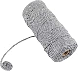 jijAcraft 3MM Grey Cotton String 100M Macrame Cord Craft Twine DIY view 7