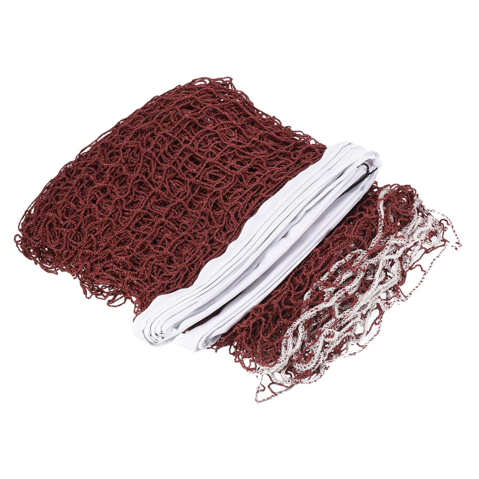 PATIKIL 20x2.5ft Badminton Net, Badminton Court Netting Replacement for Outdoor Indoor Beach Backyard, Red