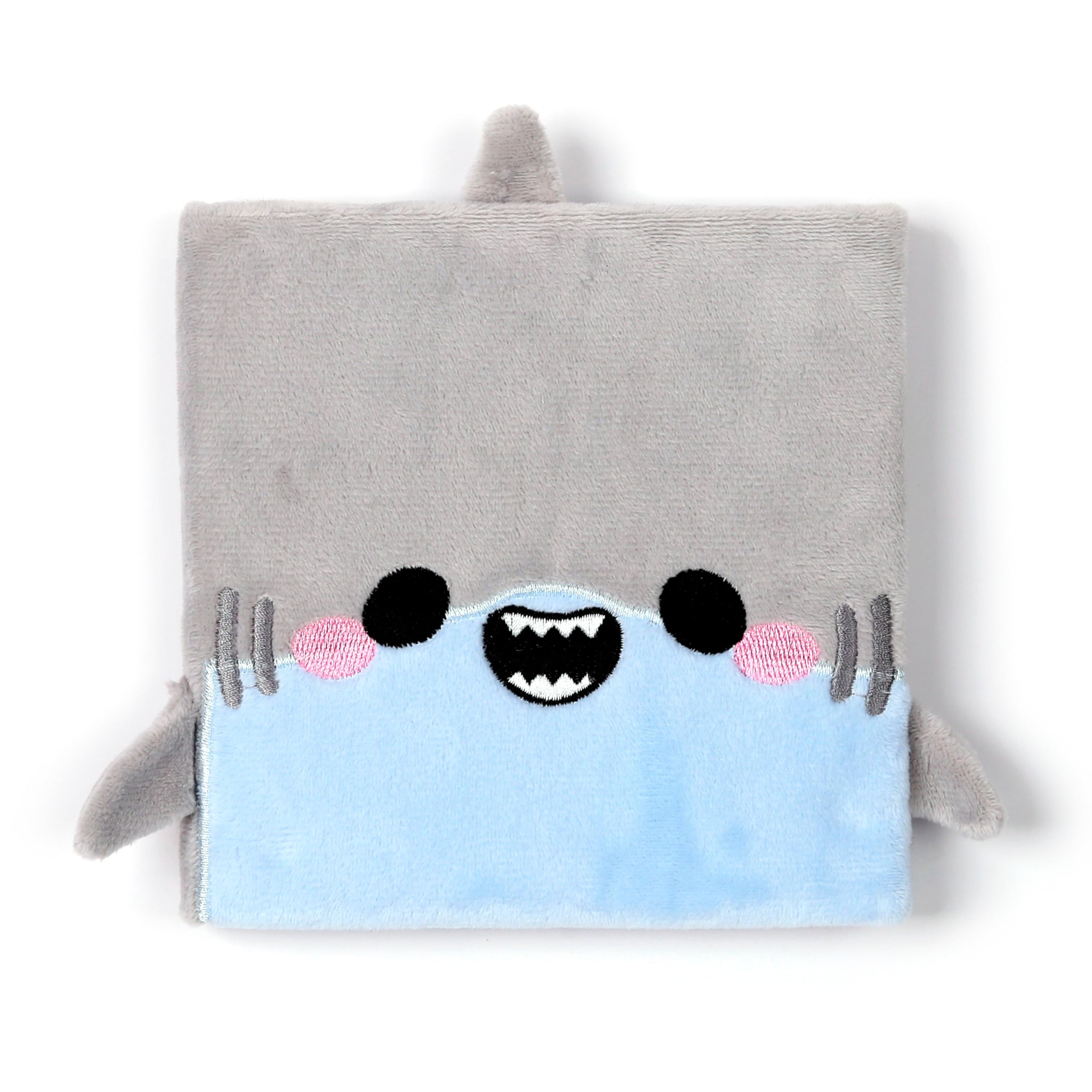 Puckator Adoramals Shark Plush Fluffies Notebook - School Teacher Student Homework Study Planner Notepad - Collage University Essentials Journals Planners - Jotter Uni Gifts Stationery Supplies