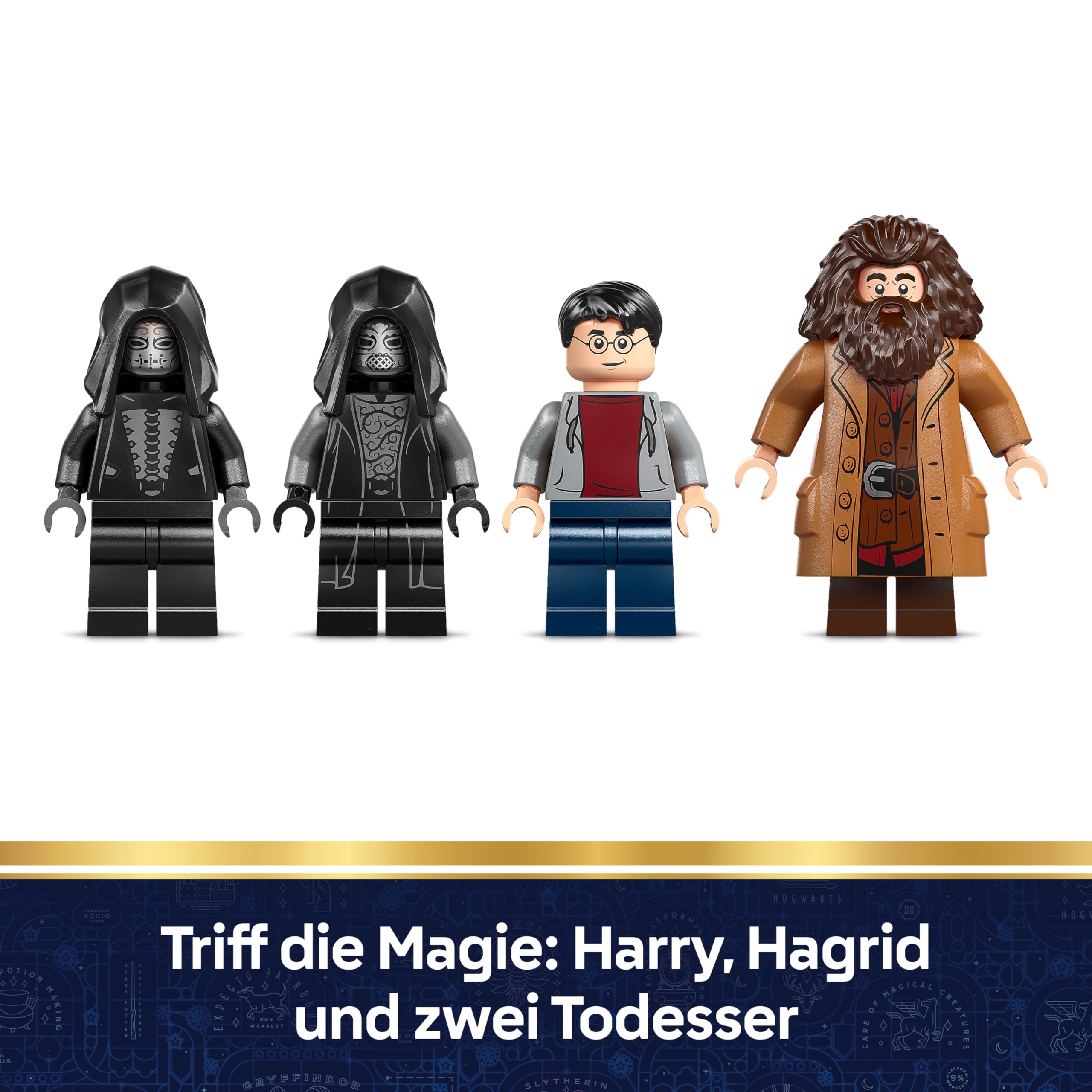 LEGO Harry Potter Hagrids und Harrys Flucht aus dem Ligusterweg - Motorrad Spielzeug mit 4 Minifiguren - 2 Todesser, eine Straßenszene - Geschenk für Mädchen, Jungen und Fans ab 8 Jahren - 76459 6