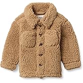 Amazon Essentials x Sofia Grainge Toddler and Baby Boys' Sherpa Overshirt Jacket