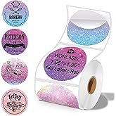 WONLABEL 2×2 Round Thermal Labels for T50M Pro/M110/M100/M220 Label Makers, 2 inch Stickers Thermal Printer Labels for Small Business Barcode & Packaging, Stary Purple, 140 Labels/1 Roll