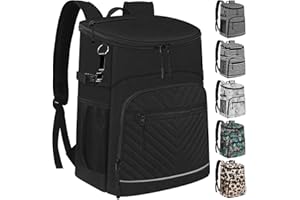 CAPOLO Cooler Backpack Insulated Leakproof Waterproof Backpack Cooler Bag 30/45 Cans, Large Capacity Lightweight Travel Camping Beach Backpack Cooler Ice Chest for Men and Women