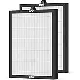 2-pack M200L Filter Replacement, Compatible with MOOKA M200L Air Purifier, 3-in-1 Filtration System, Pre filter+HEPA H13 Filter+Activated Carbon Filter