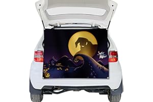 Aginc Berry Halloween Sally Trunk or Treat Car Decoration, Cartoon Skull Theme Halloween Party Decoration, Car Archway Garage Decor Banners, Outdoor Trunk or Treat Christmas Party Supplies