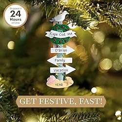Personalized Beach Ornament 2025 | Free 24h