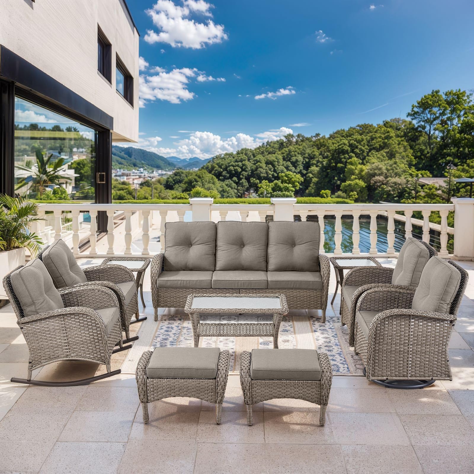 Patio Furniture-All Weather Wicker Patio