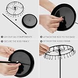 BELLE VOUS Black Rotating Jewellery Stand 23 Hooks Necklace Earring Holder view 4
