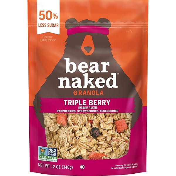 BEAR NAKED TRIPLE BERRY FIT GRANOLA – NON-GMO, KOSHER, VEGAN – 12 OZ