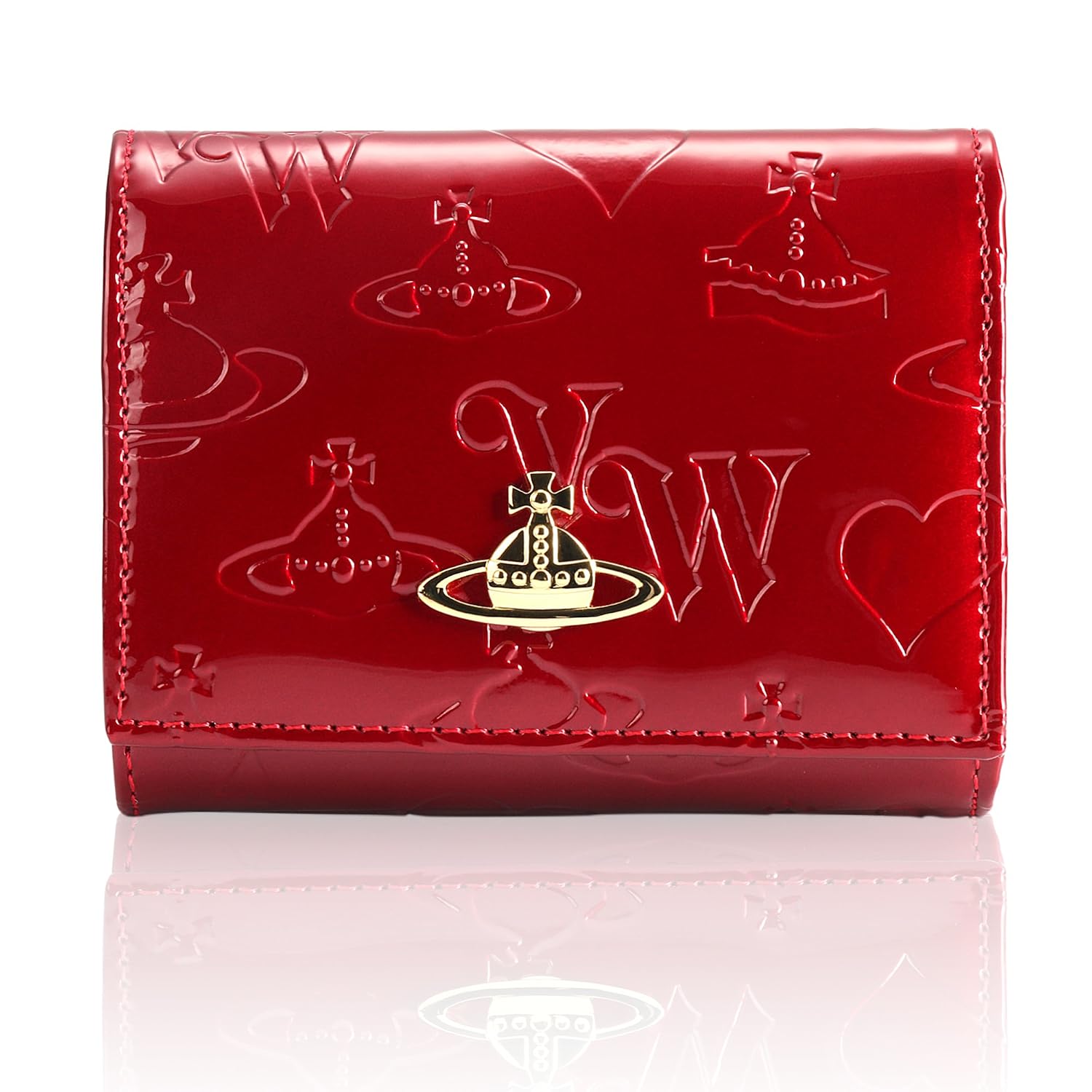 輝い 財布 Westwood Vivienne ヴィヴィアン B077zxgj64 Red 並行輸入品 人気 レディース ブランド 財布 ウエストウッド 超高品質で人気の Www Aiq Aiq Com Mx