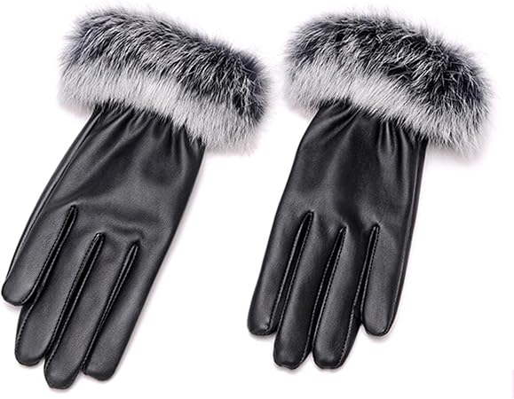 Amazon Co Jp ラビットファー 皮手袋 レザー手袋 ファー付 リアルファー 暖かい手袋 お洒落 革手袋 レディース 皮 手袋 手ぶくろ おしゃれ グローブ M ドラッグストア