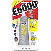 E6000 Jewelry and Bead Adhesive with 4 Precision Applicator Tips for Jewelry! (Original Version)