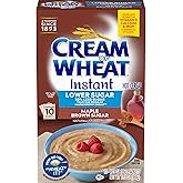 Cream of Wheat Instant Lower Sugar Maple Brown Sugar, 10 Packets