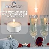 Deco Express Tea Light White Candles 50 Pieces 4 Hour Burn Time view 4